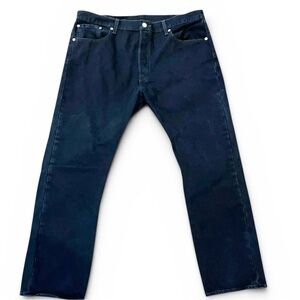 Levi’s 501 Jeans Men’s 38x29 Black Button Fly 100% Cotton Straight Leg Denim